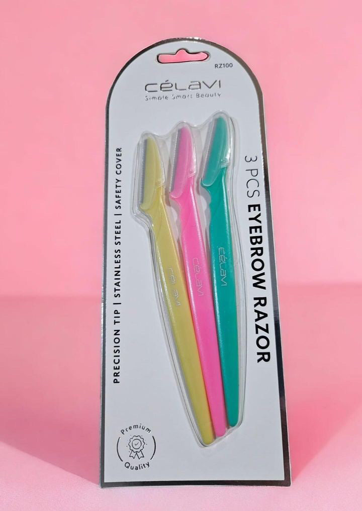 Celavi eyebrow razor 3 pcs