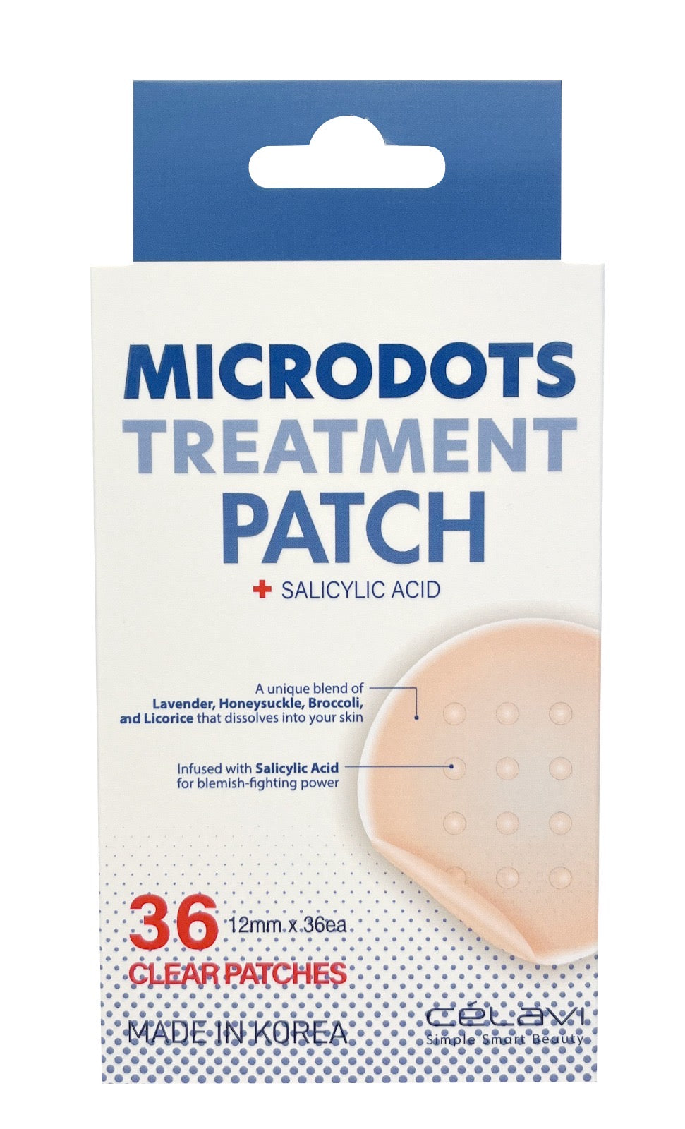 Celavi microdots treatment patch