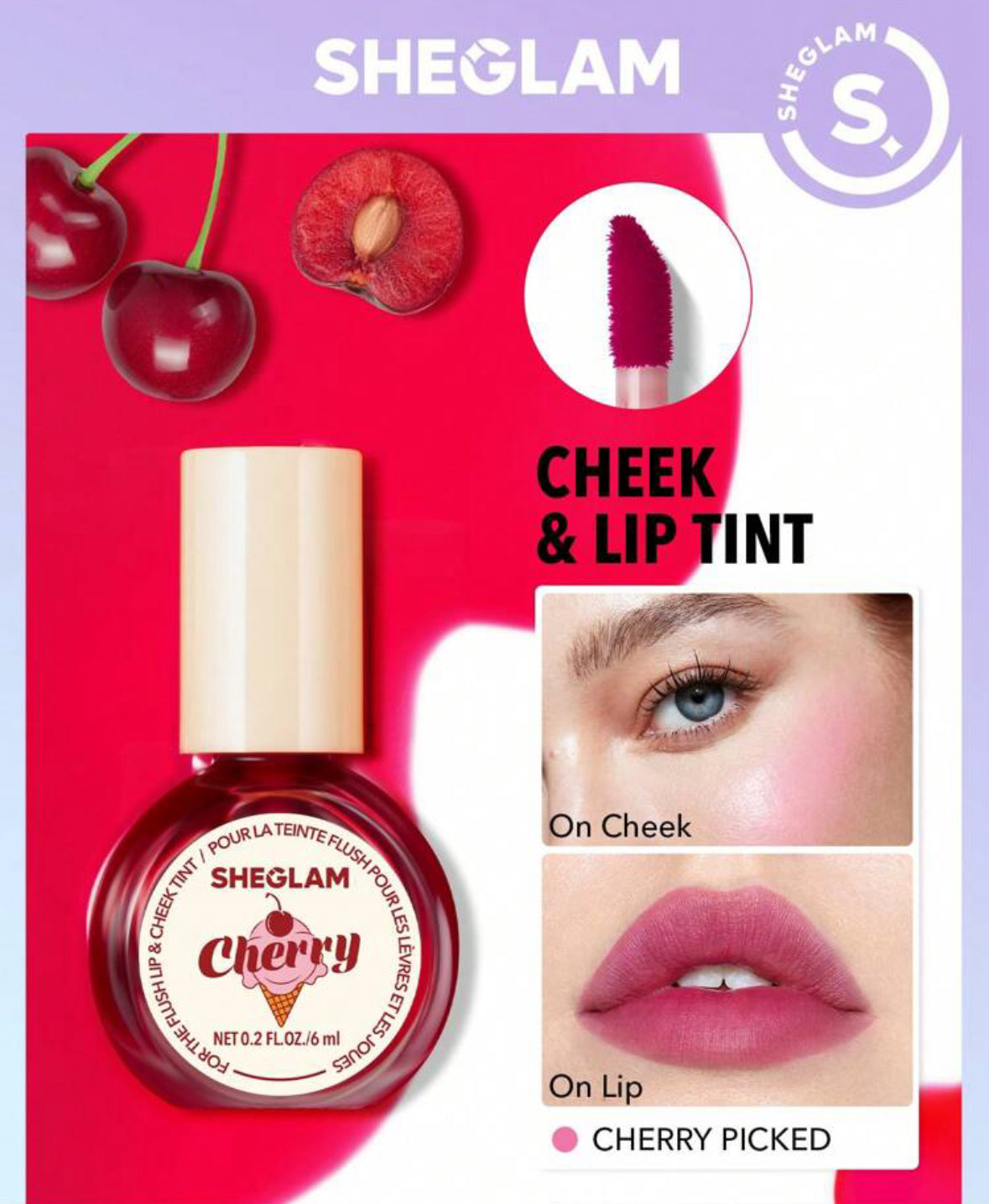 SHEGLAM cheek and lip tint