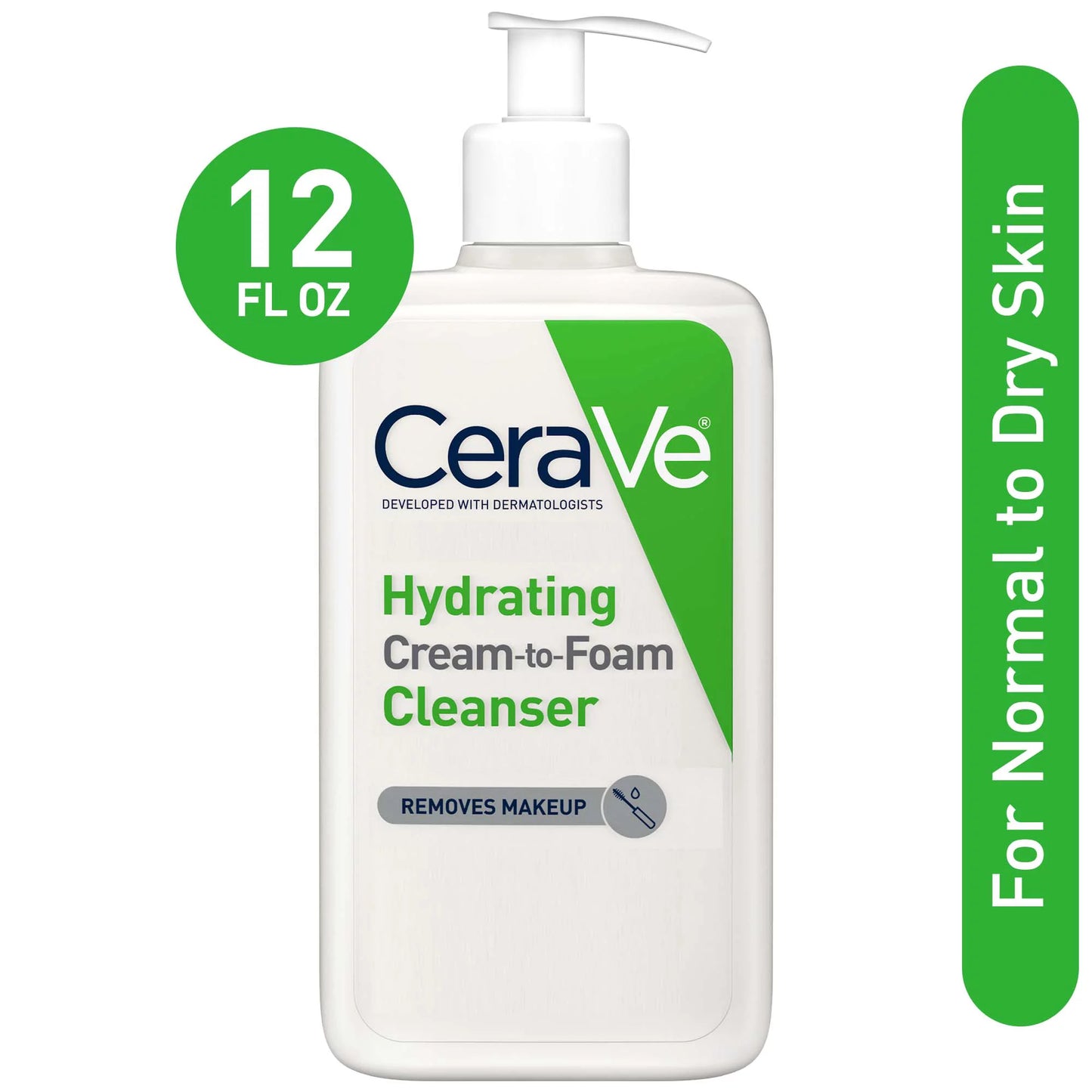 CeraVe hydrating cream to foam cleanser