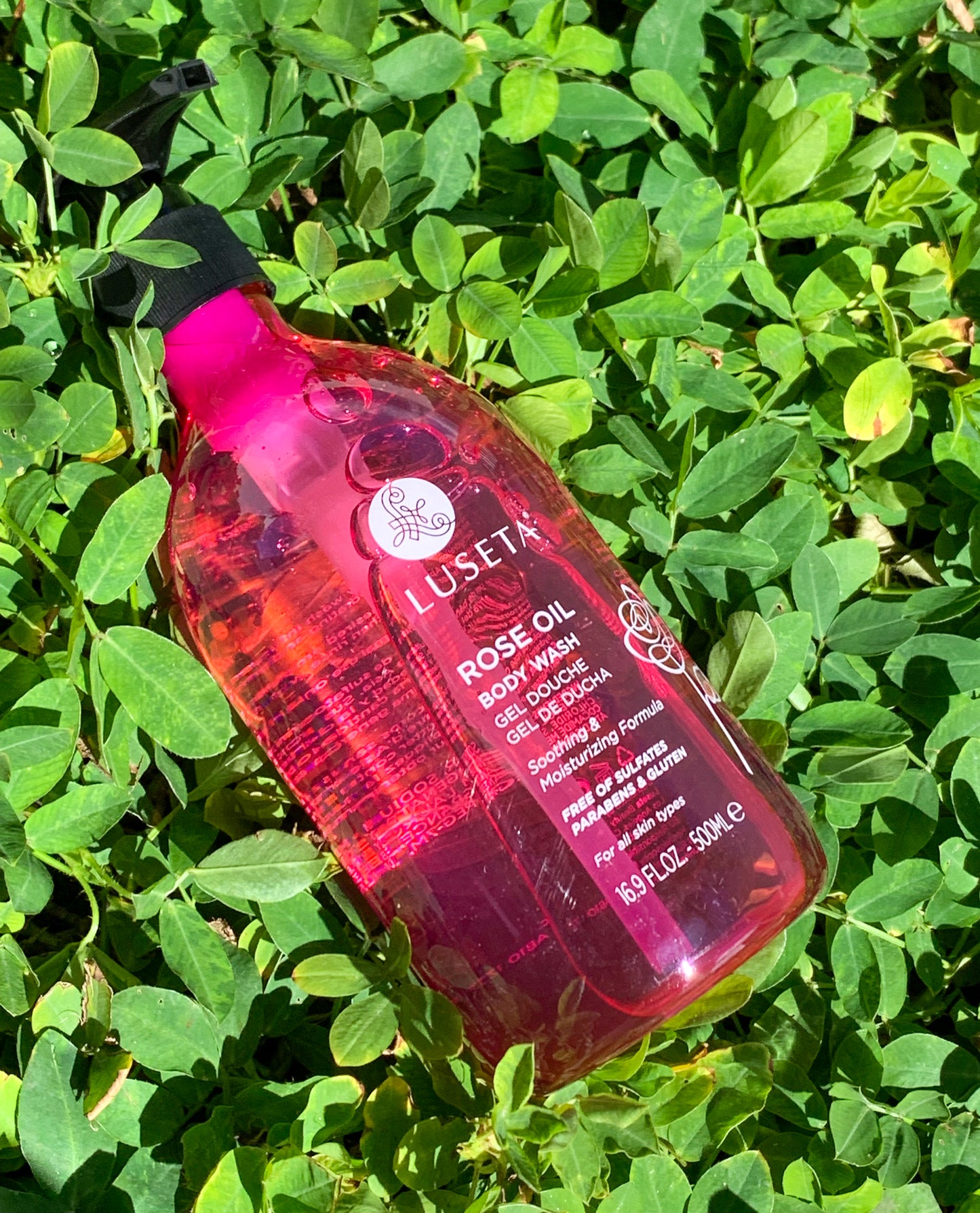 Luseta beauty rose oil body wash